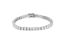 Load image into Gallery viewer, 3mm White Gold Tennis Bracelet