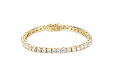 Load image into Gallery viewer, 4mm Gold Tennis Bracelet