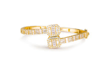 Load image into Gallery viewer, Iced Gold Bangle Bracelet