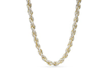 Load image into Gallery viewer, 10mm Gold Iced Out Rope Chain
