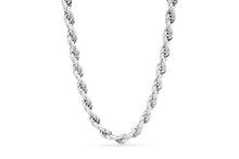 Load image into Gallery viewer, 10mm White Iced Out Rope Chain