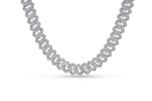 Load image into Gallery viewer, 14mm Iced Baguette Cuban Chain