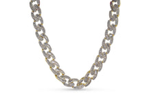 Load image into Gallery viewer, 14mm Gold Iced Out Baguette Chain