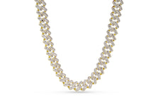 Load image into Gallery viewer, 16mm Iced Gold Baguette Cuban Chain