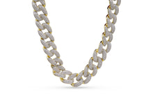 Load image into Gallery viewer, 19mm Iced Miami Gold Cuban Chain