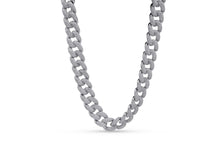 Load image into Gallery viewer, 19mm Iced Out White Cuban Chain