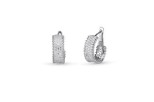 Load image into Gallery viewer, White Cluster Ring Earrings