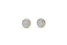 Load image into Gallery viewer, Gold Cluster Round Stud Earrings