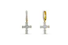 Load image into Gallery viewer, Cross Loop Earrings