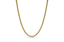 Load image into Gallery viewer, 4mm Gold Rope Chain