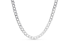 Load image into Gallery viewer, 7.4mm Silver Curb Chain