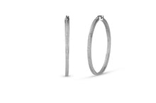 Load image into Gallery viewer, Surface Prong Hoop Earrings