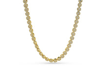 Load image into Gallery viewer, 7mm Gold Circle Flower Tennis Chain