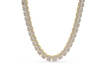 Load image into Gallery viewer, 9mm Gold Iced Baguette Tennis Chain