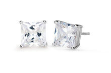 Load image into Gallery viewer, EX-Large Princess Cut Stud Earrings