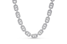 Load image into Gallery viewer, 12mm Gold Iced Out Gucc Link Chain
