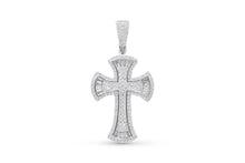 Load image into Gallery viewer, White Gold Cross Pendant