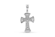 Load image into Gallery viewer, White Gold Cross Pendant