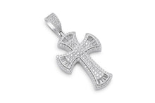Load image into Gallery viewer, White Gold Cross Pendant