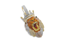 Load image into Gallery viewer, Gold Orange Lion Pendant