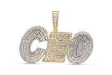 Load image into Gallery viewer, Gold Baguette CEO Pendant