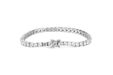 Load image into Gallery viewer, 3mm White Gold Tennis Bracelet