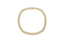 Load image into Gallery viewer, 12mm Iced Gold Donut Baguette Cuban Chain