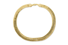 Load image into Gallery viewer, 14mm Gold Herringbone Chain