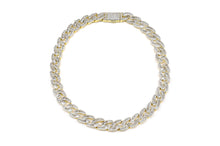 Load image into Gallery viewer, 14mm Gold Iced Out Baguette Chain
