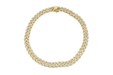 Load image into Gallery viewer, 14mm Gold Iced Out Cuban Chain