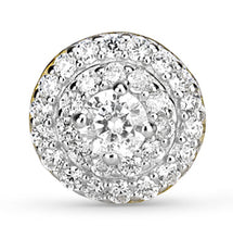 Load image into Gallery viewer, Gold Round Cut Cluster Stud Earrings