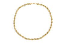 Load image into Gallery viewer, 7mm Gold Rope Chain