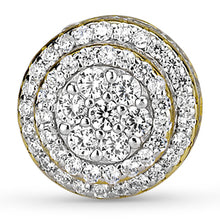 Load image into Gallery viewer, Gold Cluster Round Stud Earrings