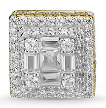 Load image into Gallery viewer, Square Baguette Cluster Earrings