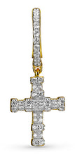 Load image into Gallery viewer, Cross Loop Earrings