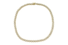 Load image into Gallery viewer, 7mm Gold Circle Flower Tennis Chain