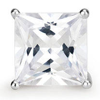 Load image into Gallery viewer, Large Princess Cut Stud Earrings