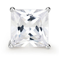 Load image into Gallery viewer, Medium Princess Cut Stud Earrings