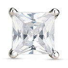 Load image into Gallery viewer, Small Princess Cut Stud Earrings