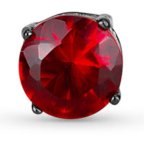 Load image into Gallery viewer, Red Stone Stud Earrings