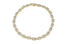 Load image into Gallery viewer, 12mm Gold Iced Out Gucc Link Chain
