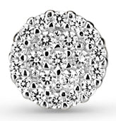 Load image into Gallery viewer, Small White Flower Cluster Earring
