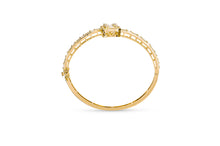 Load image into Gallery viewer, Iced Gold Bangle Bracelet