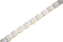 Load image into Gallery viewer, 14mm Gold Iced ID Bracelet