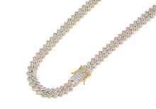 Load image into Gallery viewer, 12mm Gold Baguette Cuban