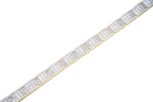 Load image into Gallery viewer, 11mm Gold Iced Baguette Bracelet