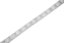 Load image into Gallery viewer, 11mm White Gold Iced Baguette Bracelet