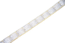 Load image into Gallery viewer, 16mm Gold Iced Baguette Bracelet