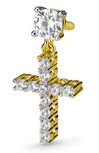 Load image into Gallery viewer, Cross Stud Earrings