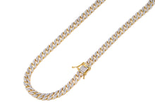 Load image into Gallery viewer, 8mm Iced Out Flat Cuban Chain